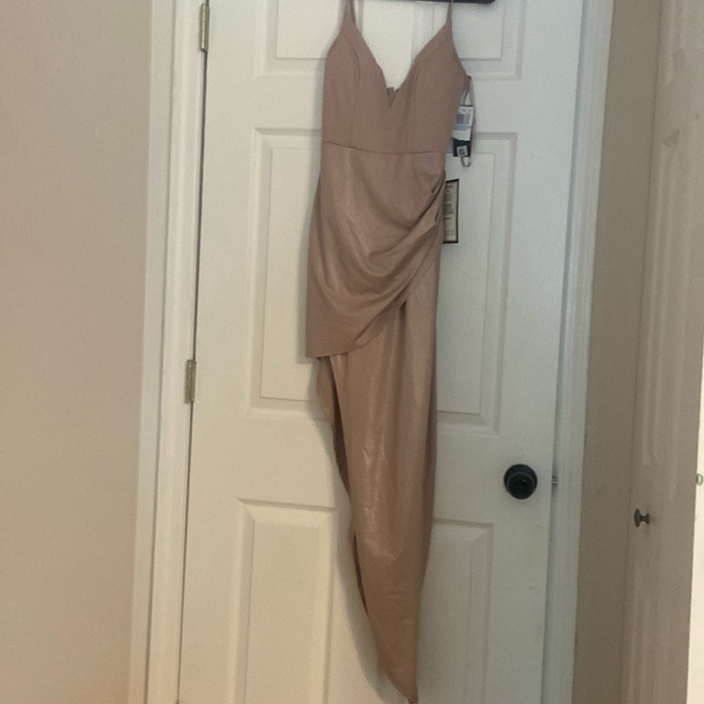 Size 5 City Studio dress with high slit, never worn